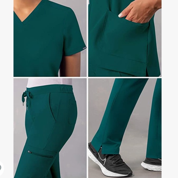 Adar Pro teal Essential Scrub Set Size XS - Picture 2 of 6
